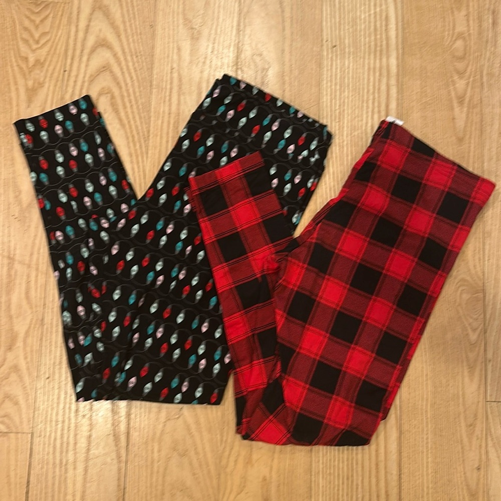 Festive Christmas holiday leggings